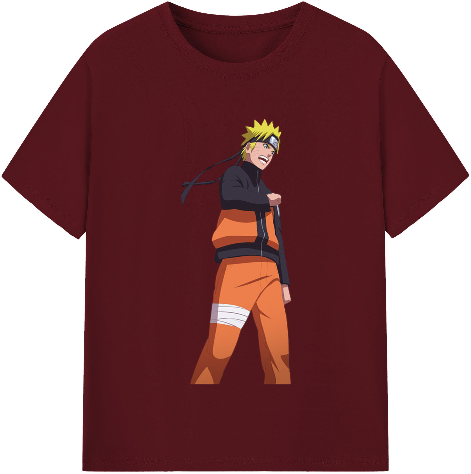 （画像用） NARUTO -ナルト- うずまき ナルト Uzumaki Naruto 綿100％半袖Tシャツ（フロントプリント）
